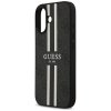 Etui Guess 4G Printed Stripes MagSafe do iPhone 17 czarny